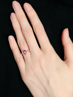 Bague Solitaire Rubis