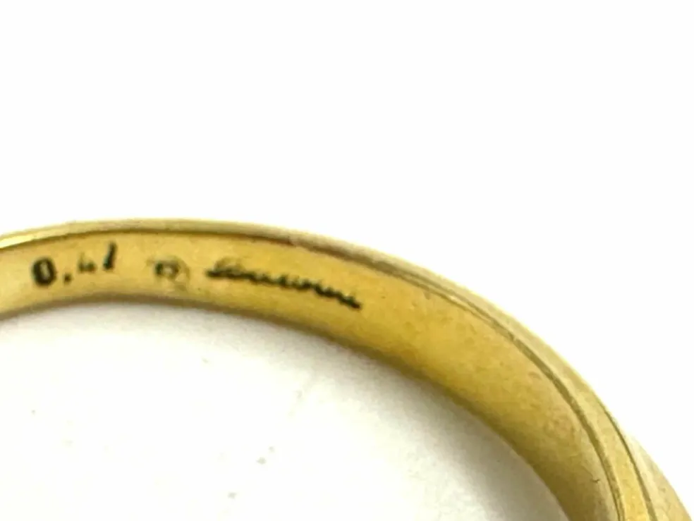 Bague solitaire Salvini en or jaune et diamant
