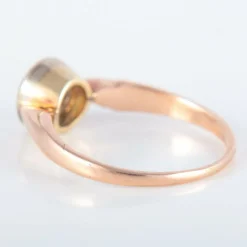 Bague Solitaire serti clos taille ancienne
