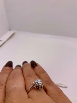 Bague solitaire vintage
