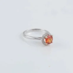 Bague Spessartite Diamants