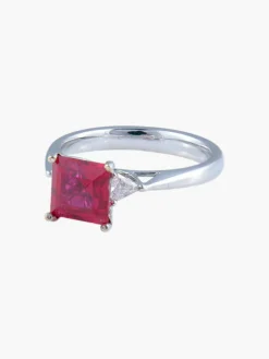 Bague Spinelle rouge Diamants