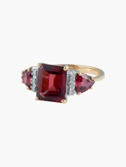Bague Spinelle rouge Diamants