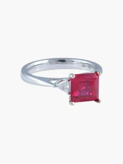 Bague Spinelle rouge Diamants