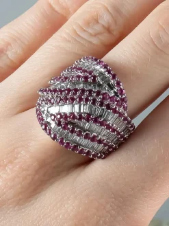 Bague Spinelles et Diamants