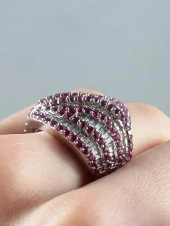 Bague Spinelles et Diamants