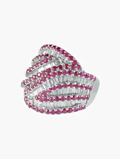 Bague Spinelles et Diamants
