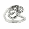 Bague spirale avec diamants
