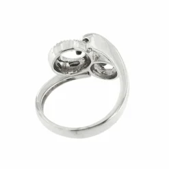 Bague spirale avec diamants