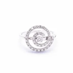 Bague spirale Or blanc Diamant