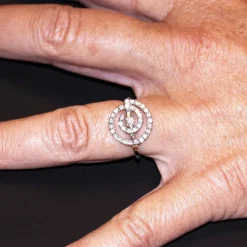 Bague spirale Or blanc Diamant