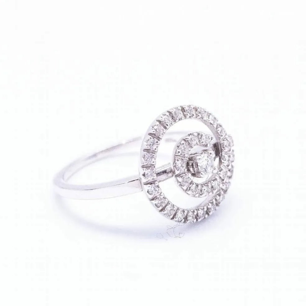 Bague spirale Or blanc Diamant