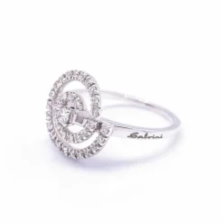 Bague spirale Or blanc Diamant