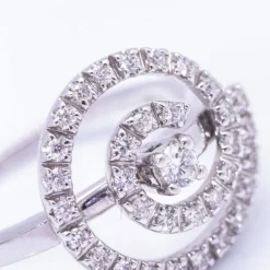 Bague spirale Or blanc Diamant