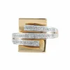 BAGUE "SQUARE" OR & DIAMANTS