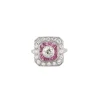 Bague style Art Déco Diamants et Rubis
