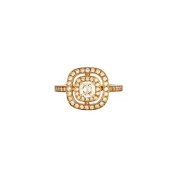 Bague style Art Déco diamant coussin 0,50 carat