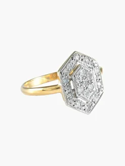 Bague style Art Déco Diamants