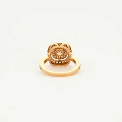 Bague style Art Déco diamant coussin 0,50 carat