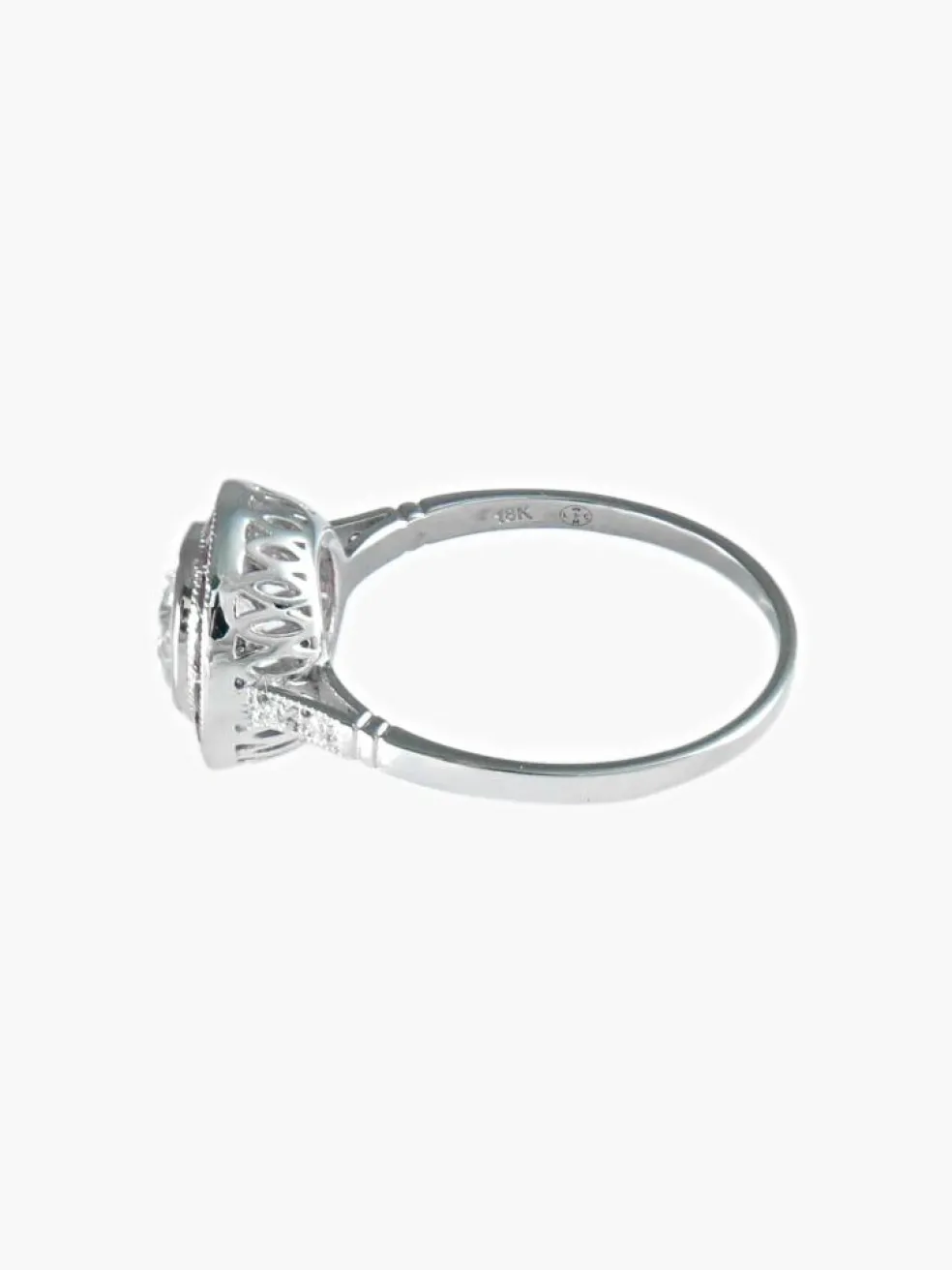 Bague style Art Déco Diamants Rubis