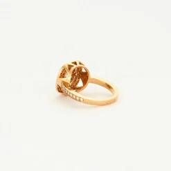 Bague style Art Déco diamant coussin 0,50 carat