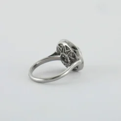 Bague style Art Déco Diamants et Rubis