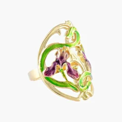 Bague style Art Nouveau Iris