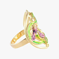 Bague style Art Nouveau Iris