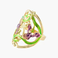 Bague style Art Nouveau Iris
