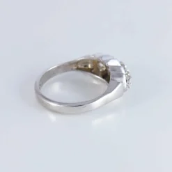 Bague Style Jarretière 5 Diamants