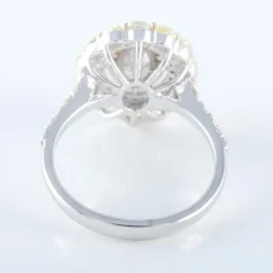 Bague style Marguerite Diamant jaune et diamants