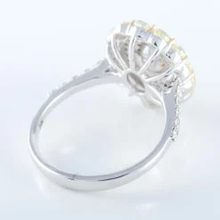 Bague style Marguerite Diamant jaune et diamants