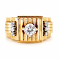 Bague Style Tank Diamants