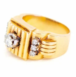 Bague Style Tank Diamants