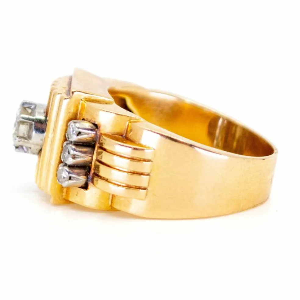 Bague Style Tank Diamants