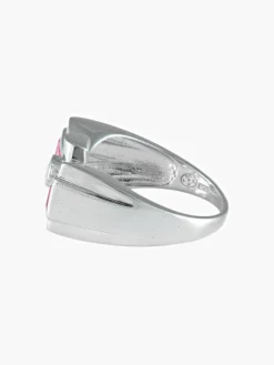 Bague Style Tank Rubis Diamant