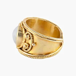 BAGUE « SULTAN » OR & NACRE