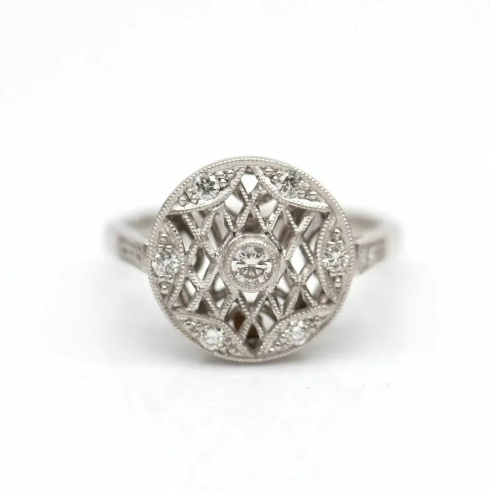 Bague SWEET VINTAGE en or blanc et diamants