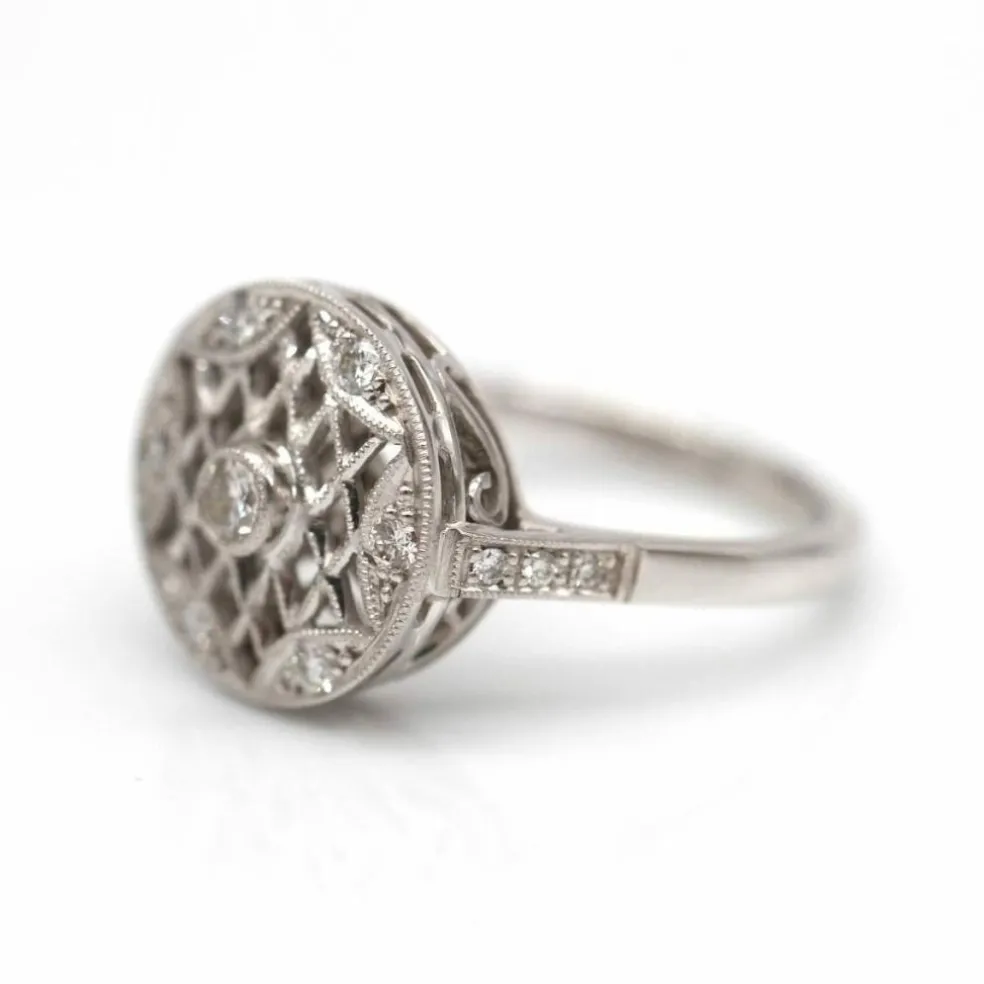 Bague SWEET VINTAGE en or blanc et diamants