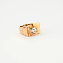 Bague Tank 2 ors Diamants