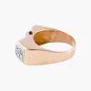 Bague Tank Asymétrique Or Jaune Diamants