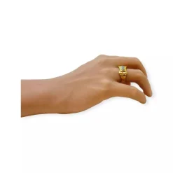 Bague Tank deux ors