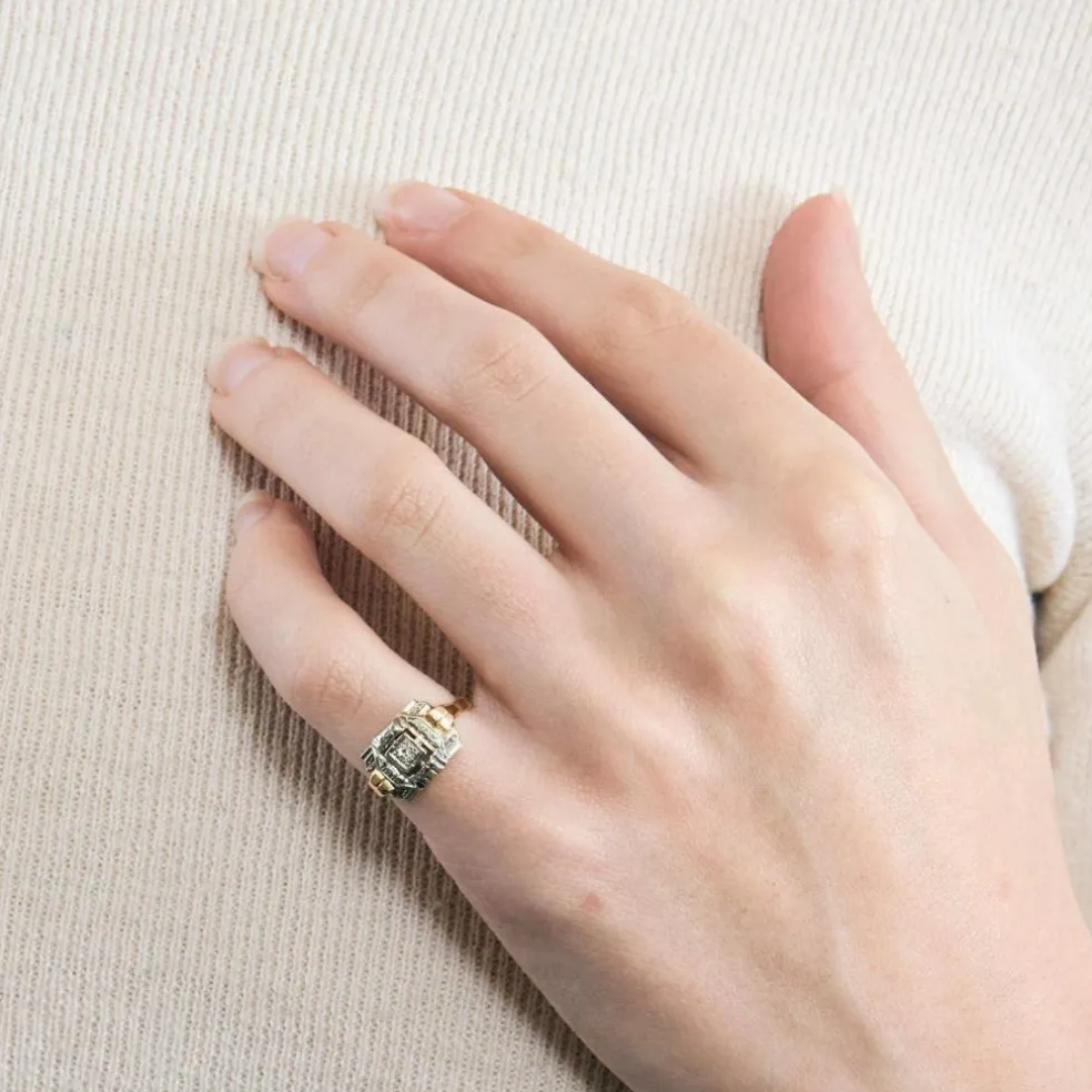 Bague Tank Diamant 2 Ors