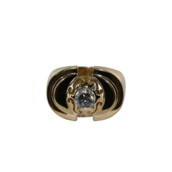 Bague tank diamant ancien