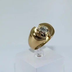 Bague tank diamant ancien