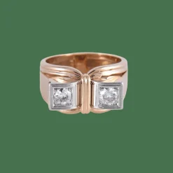 Bague Tank Double Diamants