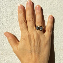 Bague Tank Double Diamants