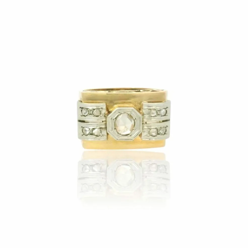 Bague Tank en diamant vers 1940