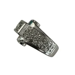 Bague Tank en or blanc et diamants