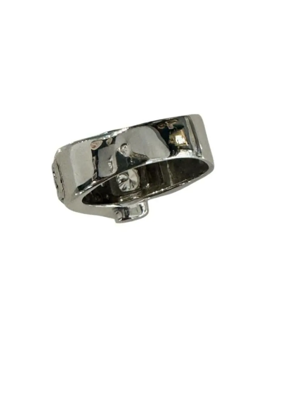 Bague Tank en or blanc et diamants
